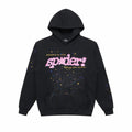 Sp5der Web Hoodie Black & Pink