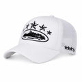 Corteiz Trucker Cap White & Black